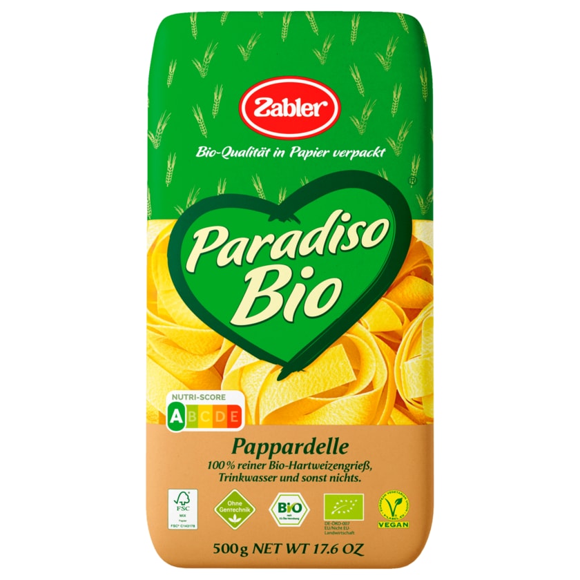 Zabler Paradiso Bio Pappardelle 500g